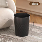 2 Pack Small Trash Can 1.8 Gallon Bathroom Garbage Can Waste Basket Recycling Bin for Dorms Bedrooms Offices Kitchens, Black