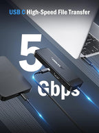 Lemorele 9-in-1 USB C Hub Multiport Adapter, USB C Dongle w/4K HDMI for MacBook Pro Air, 3 USB3.0 5Gbps and 1 USB2.0 Port, Type-C 3.0, 100W PD, SD/TF, Docking Station for Windows/iPad/Dell/HP/Lenovo