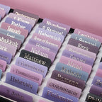 UPAFEXXI-Laminated Bible Tabs (Gold Foil Embossed Lettering), Bible Tabs for Women and Men, Reposition Large Print Stickers, Easy to Read and Apply, 80 Chapters Labels for Easy Navigation(Purple)