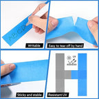 10 Rolls Painters Tape Blue Painters Tape 2 Inch Wide, General Purpose Masking Tape Bulk, 1.89 in x 55 Yd Blue Tape for Wall Painting Home Improvement DIY Crafts, Total 550 Yards
