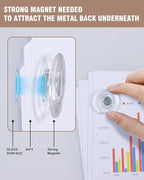 Magnetic Glass Whiteboard，24"x18" Wall Mounted Frameless Dry Erase Board for Office, Home & School Ultra White