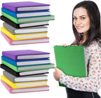 Sherr 14 Pcs Stretchable Book Covers 14.5 x 9 Inch Book Covers Stretchy Durable Book Protector Washable Reusable Textbooks Book Cloth for Classroom Most Hardcover Book About 9 x 12 Inch (Bright Color)