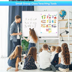 maxtek Rolling Whiteboard, 48x36 Large Magnetic White Board with Stands, Big Double-Sided White Board Dry Erase on Wheels for Homeschool, Home Office, Office, School (Silver, 48 x 36)