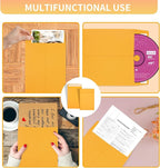 Joyberg 6x9 Envelopes Self Seal, Yellow, Printable, Tear Resistant Kraft Envelopes for Mailing Letters, Documents, Photos, Invitations