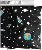 Planets Poly Mailer 12x15.5 Inch 50 Pcs, Waterproof Shipping Bags for Clothing, Tear-Resistant Mailier Bags, Strong Mailing Bags with Self-Seal