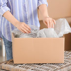 Metronic Bubble Cushioning Wrap 1 Pack 12 Inch x 15ft Total, Dense Bubble Packing Air Wrap Clear Bubble Packing Roll for Shipping and Moving Supplies