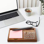 30th Work Anniversary Sticky Note Holder, Thank You Appreciation 30 Year Work Anniversary Decor Gifts for Women, Employee, Him, Her, Happy 30th Work Anniversary Self-Stick Note Pad Holders GSH29