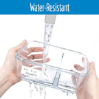 500 Removable Blank Food Labels, Water/Oil/Tear Resistant with Perforation Line for Freezer Food Containers Jars Pantry Organization (Each Measures 1” x 2”)