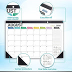 Desk Calendar 2026 Wall Calendars, July 2025 - December 2026 Monthly Planner Paper Office Desktop 17"X 12", Months Planning and Organizing Home, School, Office, Holiday, Vacation