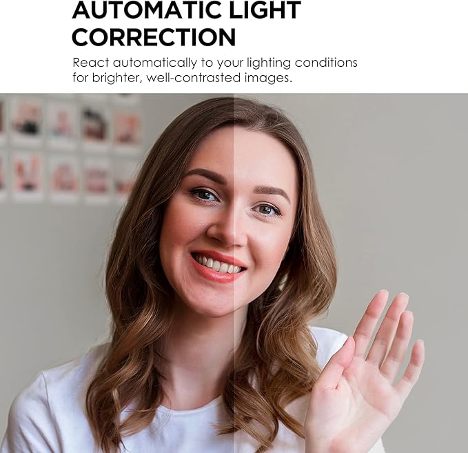 AUSDOM AW635 HD 1080p Webcam with Microphone, Plug & Play USB Streaming Webcam 60° Wide Angle with Low Light Correction for PC Mac Computer Laptop Online Class Zoom Webex Skype Google Meet Teams