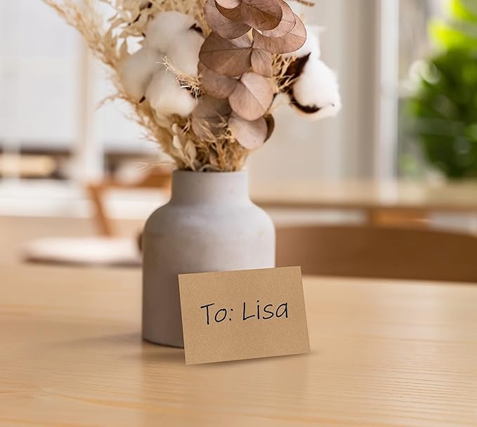 Better Office Products Kraft Invitation Envelopes, 100-Pack, A1 Size (3.625" x 5.12"), Strong 35 lb. Paper, Fits 3.5" x 5" Invitation, RSVP, Photos, Gift Cards (Square Flap with Peel & Stick Closure)