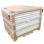 IDL Packaging Cardboard Edge Protectors 2" x 2" x 48", Full Pallet of 2800 pc, White - V-Board Reinforced Corner Protectors - Regular-Duty Cardboard Corners for Shipping