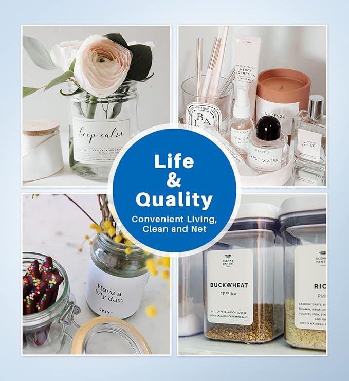 Phomemo Labels, 2.36'' x 1.57'' Self-Adhesive Sticker, Multipurpose Thermal Label for M220 M250 M260 M221 M200 Printer,for Barcode, Name, Jar, Tag, Address, Gift, Box and More Labeling,180 Pcs