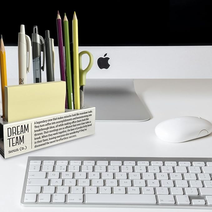 Dream Team Definition, Team Building Gifts, Fun Office Gifts for Team, Team Gifts for Employees, Co Worker, Stainless Steel Pen Pencil Holders WCC58