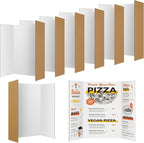 WinTS 6 Packs 36" x 48" Trifold Poster Board White TriFold Poster Boards Corrugated Presentation Board Large&Sturdy Foldable Poster Board for Presentations,School Projects,Science Fair