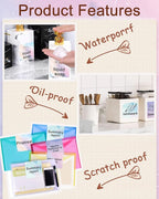 2''×2‘’ Flower Thermal Sticker Labels, Self-Adhesive 2 Inch Round Direct Thermal Labels, Multi-Purpose Sticker Label for DIY Logo Design,Name Tag,QR Code, 500 pcs/1 Roll, Starry Sky