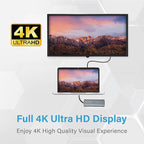 Opro9 10-in-1 USB C Hub Multiport Adapter, Laptop Docking Station Dual 4K HDMI / 1080P VGA, USB 3.0, PD 100W, Gigabit Ethernet, SD/TF Card Reader, 3.5mm Audio Jack, for Windows & MacBook PC, Laptops