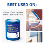 Painters Tape,2 in. W X 60 YD,Blue Masking Tape for Paint,Walls,3 Rolls