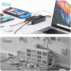 Charging Station 140W USB C Charger Block, Upgraded GaN III 8-in-1 Fast Charging Station Hub，PD 65W Laptop Charger Adapter Compatible with Compatible with MacBook Air/Pro,iPhone16/15,Galaxy S24 etc