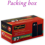 200 Pack #7 Black coin envelope 3.5 x 6.5 inches Kraft Envelopes Classic Small Parts Envelopes with Self Adhesive Gummed Flap for Coins Cash Credit Cards Seeds