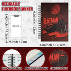 Super Hero Academic Planner, Weekly Monthly Daily Agenda, Custom Date Organizer for Time Management, Spiral Bound Notebook with Colorful Tabs, Datebooks for Reward School Teacher (Red)