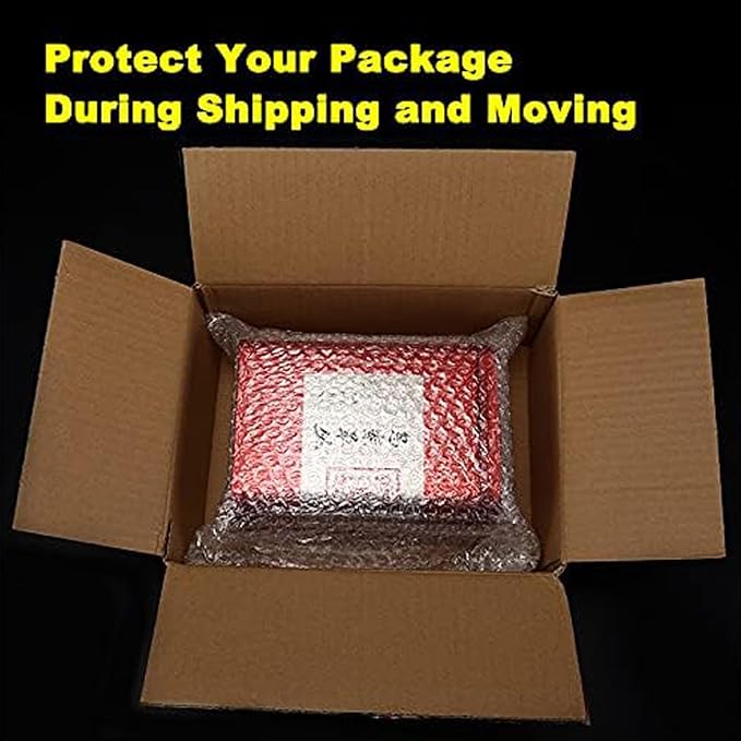 100Pcs 8"x12" Bubble Pouches Wrap Bag for Packaging, Clear Bubble Out Bags Double Wall Cushioning Wrap Pouches for Moving Packaging Storage Fragile China Dishes Electronic Item
