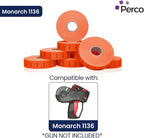 Perco Sale Pricing Labels for Monarch 1136 Price Gun – Case of 8 Sleeves, 112,000 Pricemarking Labels Value Pack