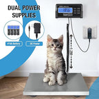 Large 440lbs Shipping Scale, 15"X 12" Platform Heavy Duty Stainless Steel Platform for Postal Industrial Floor Business Office Home Warehouse Package Luggage