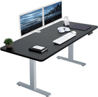 VIVO Electric 60 x 30 in Standing Desk, Memory Height Adjustment, 1B Series, Black Top Gray Frame, DESK-KIT-1G6B-30