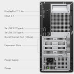 Dell 2025 ECT1250 Business Desktop - Intel Ultra 9-285K, (24 Core Processor 24 Threads), 64GB DDR5 Memory, 4TB PCIe SSD, Ultra-Quiet Design, Dual 4K Monitor Support, Keyboard and Mouse, Windows 11