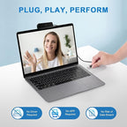 Webcam, K1 Full HD Webcams,1080P Video and Wide Angle Camera,Plug and Play USB Webcam for Online Calling/Conferencing, Zoom/Skype/Facetime/YouTube, Laptop/PC