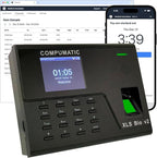 COMPUMATIC Biometric Fingerprint Time Clock with Online Cloud Hosted Software, Automatic Real-Time Punch Upload with WiFi or Wired Ethernet Connection