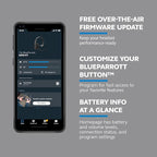 BlueParrott B450-XT Mono Bluetooth Wireless Headphones 96% Noise Canceling Over Head Trucker Headset with Mic, All Day Comfort Padded Headband, 300 ft. Wireless Range, 24 hrs. Talk Time, Black