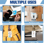 200 Pieces 5 Mil 2 1/2" x 4 1/4" Luggage Laminating Pouches Without Rope Clear Thermal Laminate Pouch Tags with Slot Hole for Pass Cards Student ID (200, 5 Mil-No Loops)