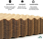 Reusable Bubble Paper - 15" x 50 FT Durable Bubble Wrap for Moving, Eco-Friendly & Washable Shipping Supplies, Biodegradable Packing Paper