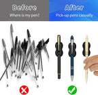 Adhesive Pen Pencil Holder for Desk Wall, 12PCS Marker Holder for Whiteboard Silicone Pen Holder for Clipboard Office Essentials Teacher Supplies (12PCS Black)