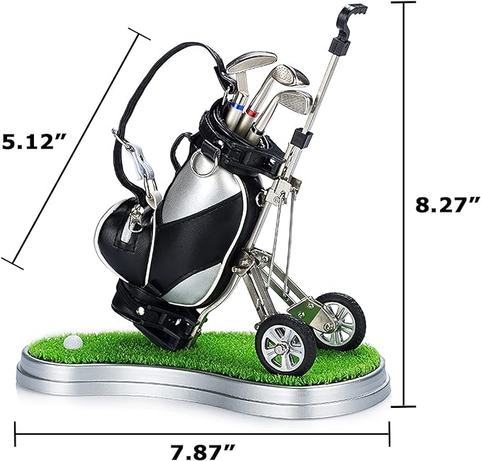 Gifts for Men, Golf Pen Holder Desk Accessories for Men Women Golfers, Birthday Graduation Gifts for Him Her, Dad Gifts for Dad Husband from Daughter Son Wife, Funny Home Office Decor Gadgets for Boss