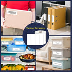 L LIKED 3" x 1" Direct Thermal Labels, Permanent Adhesive Barcode Shipping Label & Compatible with Rollo, Zebra and Other Desktop Printers (12 Rolls, 16800 Labels)