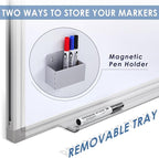 SWANCROWN 72" x 48" Dry Erase Board, Magnetic White Board for Wall, Large Marker Whiteboard with a Long Pen Tray for Class and Office