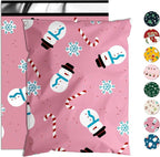 Christmas Poly Mailer 10x13 Inch 25 Pcs, Waterproof Shipping Bags for Clothing, Tear-Resistant Mailier Bags, Strong Mailing Bags with Self-Seal - Snowmen Printed