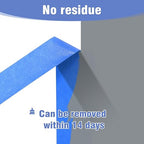 Blue Painters Tape 1.89In x 55Yd Painters Tape 3 Rolls Painters Blue Tape for Wall Masking Edge Treatment Packing DIY Crafts, Home Use
