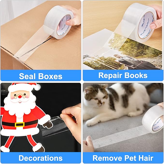 JARLINK Clear Packing Tape (36 Rolls), Heavy Duty Packaging Tape for Shipping Packaging Moving Sealing, 2.7mil Thick, 1.88 inches Wide, 60 Yards Per Roll, 2160 Total Yards