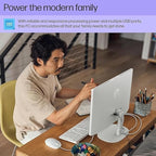 HP 22 inch FHD All-in-One Desktop Computer PC 2025 Flagship, 64GB RAM, 2.5TB Storage (2TB SSD + 500GB Ext), Intel Celeron CPU, Webcam, WiFi 6, HubxcelAccessory, Win 11 Pro, Lifetime Office 2024