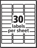 Avery Easy Peel Printable Address Labels with Sure Feed, 1" x 2-5/8" Customizable Stickers, White, 3,000 Blank Mailing Labels, Great for Mailing, Shipping, and More (5160)