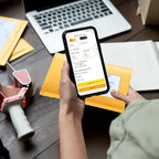 Fuxury Small Bubble Mailers 4x8" 100 Pack Padded Envelopes Thick Kraft Bubble Envelopes Usable Size 4x7" Waterproof Cushioned Padded Mailers Packaging for Small Business #000 Yellow