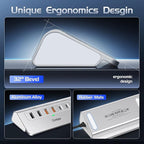 USB C Hub Ethernet, 10-in-1 USB Docking Station 10Gbps with 4K@60Hz HDMI, USB C and 2 USB A 3.2 Data, LAN, 2 USB A 2.0, PD 100W, SD/TF Ports, Powered USB Hub for Laptop, PC, iPhone 16/15, Mac