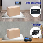 Charmline 660lbs x 0.2oz High Accuracy Digital Postal Scale, Shipping Scale with 21x17 Large Stainless Steel Platform, Heavy Duty Scale for Packages/Dog/Postage/Luggage, Battery & AC Adapter Powered