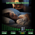 Kalamera Beverage Refrigerator, 24 inch Under Counter Drink Cooler for 154 Cans 32-41℉ Temperature Range, Built-in or Freestanding Ooutdoor Fridge with Stainless Steel Door