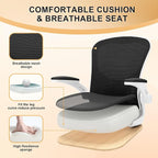 Office Chair, Ergonomic Desk Chairs 330LBS Capacity High Back Mesh Computer Chair with Flip-up Armrests, Comfy Work Chair with Adjustable Lumbar Support, Rolling Chair