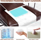 Big and Tall Office Chair 500lbs Wide Seat Executive Office Desk Chair High-Back Office Task Chair, Ergonomic Lumbar Support Computer Office Chairs for Heavy People(Brown)